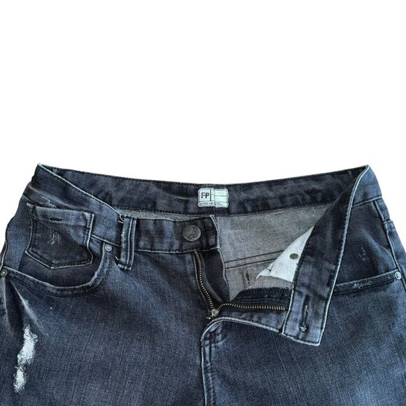 Free People Distressed Black Skinny Jeans 61855 Womens Size - Picture 3 of 6